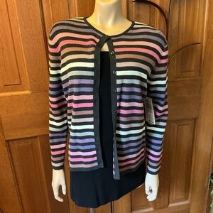 Chic Striped Women's Cardigan